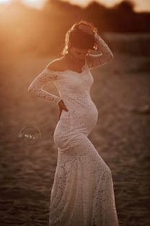 photo Femme a la plage couché de soleil Azemard Stéphanie photgraphe