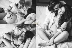 séance Life style couple maternité a la maison Stéphanie Azemard photographe sur Montpellier