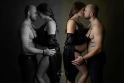 Shooting grossesse couple sensuel Azemard Stéphanie photographe Montpellier Hérault
